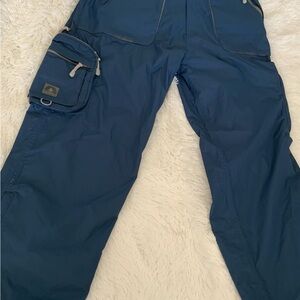 Men's Deep Blue Snow Cargo Pants